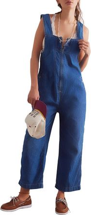Free People Jude Denim Jumpsuit in Mid Indigo at Nordstrom, Size X-Small