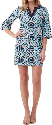 Trina Turk Knotty Dress In Blue Multi