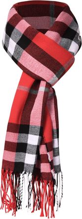 Heekpek UMIPUBO Mens Scarves Classic Cashmere Wool Touch like Scarf Plaid Tartan Reversible Check Tassel Ends Solid Long Winter Scarf (I, One Size)