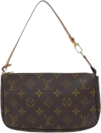 Louis Vuitton Pre-owned Pochette Pouch - Dames - Vintage Schoudertas - Bruin - ONE Size - Vintage