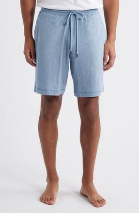 Daniel Buchler Stretch Cotton & Modal Drawstring Pajama Shorts in Blue Heather at Nordstrom Rack, Size X-Large