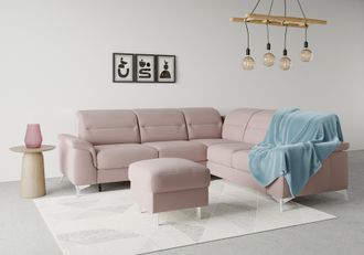 Sit&more Ecksofa »Sinatra L-Form« optional mit Kopfteilverstellung und Armteilfunktion