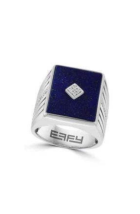 Effy Diamond Pav&eacute; & Lapis Lazuli Ring in Blue at Nordstrom Rack, Size 10