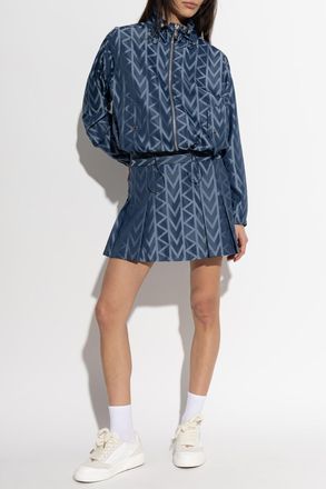 Michael Michael Kors Printed Skirt, Womens, Blue