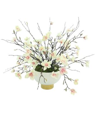 Creative Displays Inc. Butterfly Magnolia In Ceramic Pot