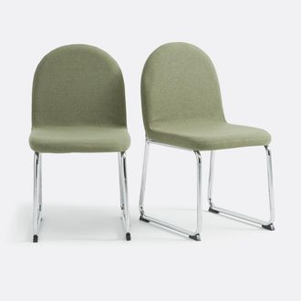 La Redoute Interieurs Set van 2 stoelen, poten chroom, Marsso