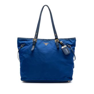 Prada Pre-owned Prada Saffiano Trimmed Tessuto Tote Ladies EBM7L8LK9YORFXA8