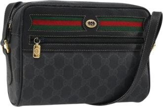 Gucci Pre-owned Cross Body Bags, female, Black, Size: ONE SIZE Pre-owned Vintage Shoulder Bag