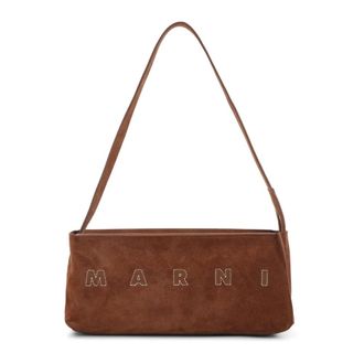 Marni Museo Hobo Pochette - female - Marni - Shoulder Bags - Brown - ONE SIZE - Bags