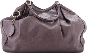 Gucci Sukey Guccissima Leather Large tote bag - Paars