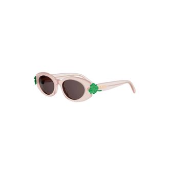 Dior Clover B1I Oval Zonnebril - unisex - Accessoires - Roze - Maat: 52 MM