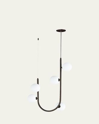 Studio M Nina Magon Design from Studio M Contour 5-Light Cord Hung Pendant 3000K