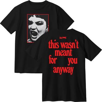 Generic Lola Young This Wasnt Meant for You Anyway Album Cotton T-Shirt Short Sleeve Round Neck Unisex Tee (Black,L)