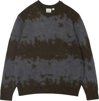 Gramicci Jersey Mohair Splatter - Knitwear - Hombre - Gris - L