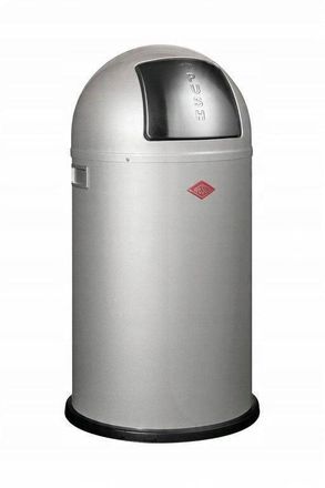WESCO Pushboy Cubo De Basura 50 Litros Plateado Dise&ntilde;o Moderno