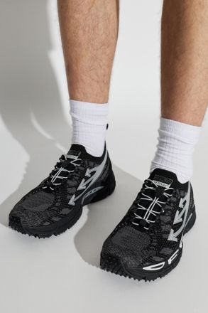 Off-white Be Right Back Knit Sports Shoes, Mens, Black