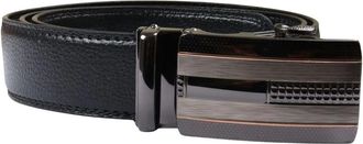 TruClothing Leather Ratchet Belt Automatic Click Buckle Adjustable Trim to Fit