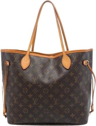 Louis Vuitton Pre-owned Tote Bags, female, Brown, Size: ONE SIZE Pre-owned Neverfull MM