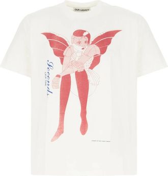 Our Legacy Box T-Shirt - Heren - T-shirts - Wit - 2XL - Katoen - Tops