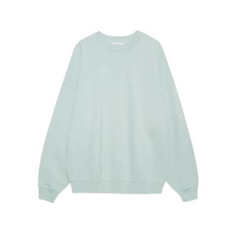 Anine Bing Miles Sweatshirt - Dames - Sweatshirts - Groen - M - Katoen - Hoodies & sweatvesten
