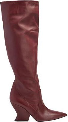 8 by YOOX LEATHER WEDGE SOLE HIGH BOOT