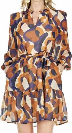 Jade Yoga Medley Tiered Dress In Brown