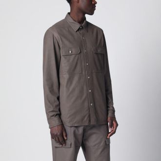 Rick Owens Camicia color fango in misto cotone