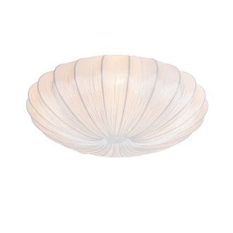 QAZQA Qazqa - Dise&ntilde;o Plaf&oacute;n De Dise&ntilde;o Blanco Seda 60cm 5-luces - Plu Textil /acero Redonda Adecuado Para Led Max. 5 X 40 Watt