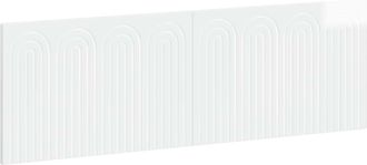 vidaXL Cabecero Montada En La Pared Alkmaar Blanco Brillante Vidaxl