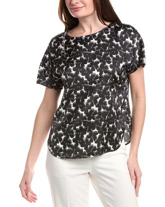 Anne Klein Batteau Neck Blouse