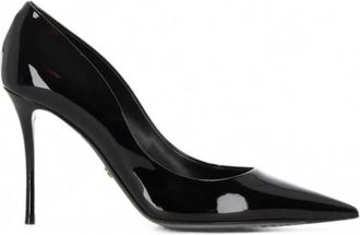 Dolce & Gabbana Platte schoenen - Dames - Pumps - Zwart - 40 EU - Nylon - Schoenen