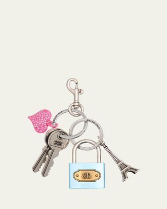 Balenciaga Padlock Charm Keyring