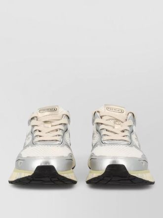 Premiata mesh panels rubber sole metallic accents sneakers