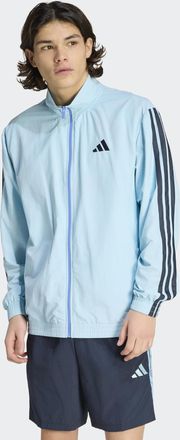 adidas Rollkragenpullover ADIDAS SPORTSWEAR ESSENTIALS TRACK, 3-STREIFEN, GEWEBT, Herren, Gr. XXL, icey blau, night navy, night navy, night navy, Obermateria
