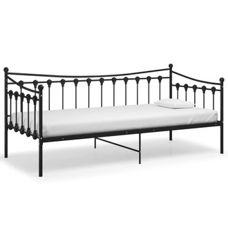 Berkfield Home Sofa Bed Frame Black Metal 90x200 cm