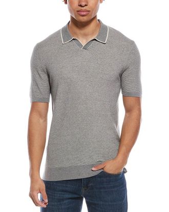 Raffi Silk-Blend Johnny Collar Shirt