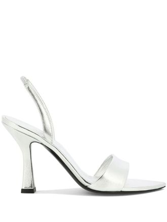 3Juin Leren slingback sandalen - Zilver