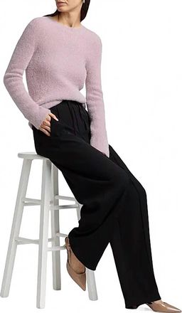 Vince Metallic Eyelash Knit Sweater In Orchid Stone