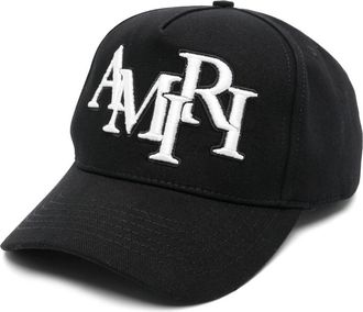 Amiri Staggered-logo Cap