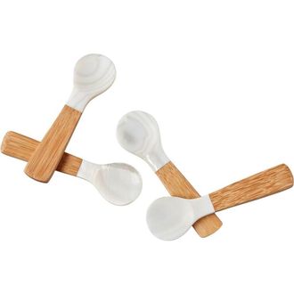 Be Home Seashell Spoons - Set of 4 in Natural at Nordstrom, Size Small