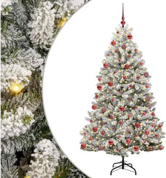 vidaXL Árbol de Navidad artificial Verde y 180 cm PVC y Metal vidaXL