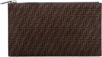 Fendi Pre-owned Clutches, female, Brown, Size: ONE SIZE Pre-owned Clutch