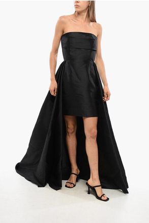 Solace London Strapless TRINA Mini Dress with Maxi Draped size S