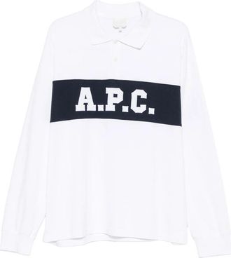 A.P.C. A. p.c. Logo-print Rugby-style Polo Shirt