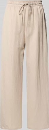 Only Loose Fit Weite Hose aus Viskose-Mix Modell JANY in Beige, Gr&ouml;&szlig;e XL