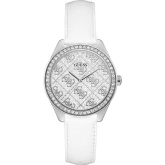 Guess Elegante Dameshorloge - Dames - Horloges - Wit - ONE Size - Leer - Accessoires