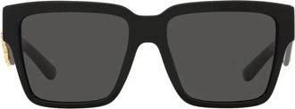 Dolce & Gabbana Barocco Stijl Zonnebril - unisex - Zonnebrillen - Zwart - 55 MM - Accessoires