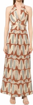 Bel Kazan Arden Dress In Beige