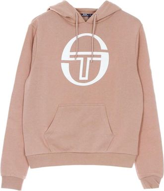 Sergio Tacchini Cropped Logo Hoodie - Dames - Hoodies - Bruin - S - Katoen - Hoodies & sweatvesten