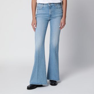 Mother Pantaloni The Doozy a zampa in denim azzurro chiaro